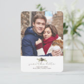 松果樹と枝を救う冬の結婚式| セーブザデート (スタンド正面)