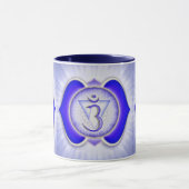 松果眼のチャクラパターンプリントのデザイン マグカップ (中央)