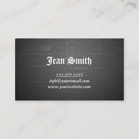 松果眼の霊魂の読書名刺 名刺 (裏面)