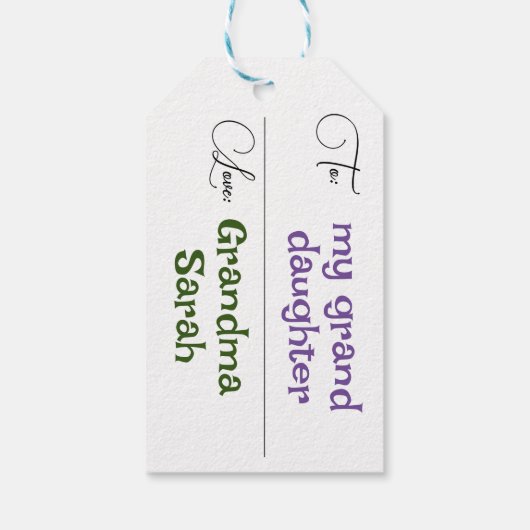 松果 ギフトタグ (裏面)