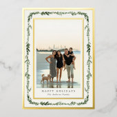 松枠の写真 箔シーズンカード (正面)