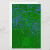 松模様スクラップブック紙文具 便箋 (正面/裏面)