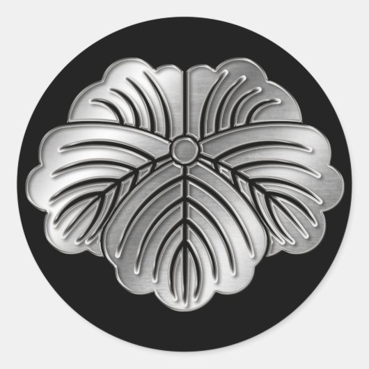 松永氏カモンシルバークローム ラウンドシール (正面)