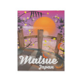 松江の日本の花のポスター ノートパッド (回転)