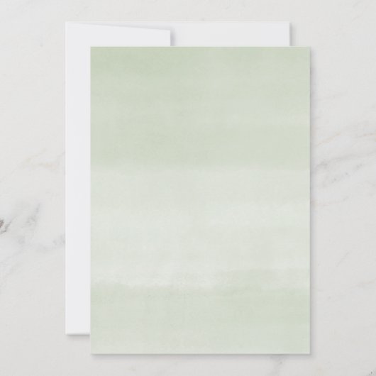 松男女兼用木の冬の赤ちゃん 招待状 (裏面)