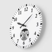 松竹うめ ラージ壁時計 (傾斜)