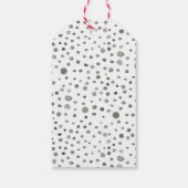 松紙吹雪水色ドットギフトラベル ギフトタグ (裏面)