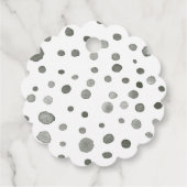 松紙吹雪水色ドットメッセージカード フェイバータグ (裏面)