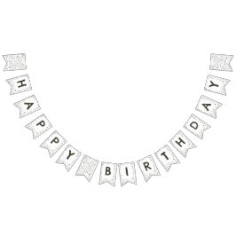 松紙吹雪水色ドット文房旗 バンティングフラッグ