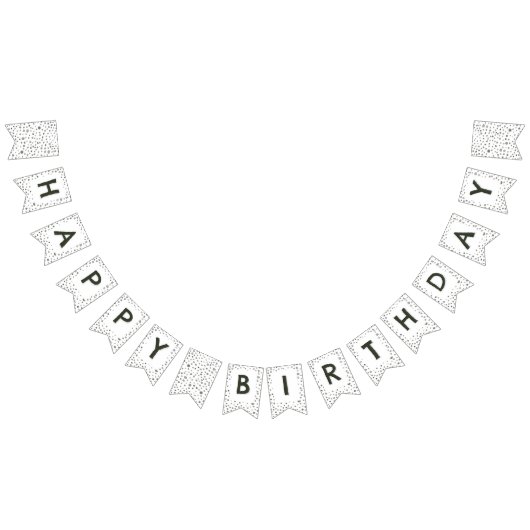 松紙吹雪水色ドット文房旗 バンティングフラッグ (全)