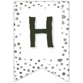 松紙吹雪水色ドット文房旗 バンティングフラッグ (第2の旗)