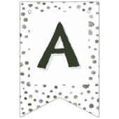 松紙吹雪水色ドット文房旗 バンティングフラッグ (第3の旗)