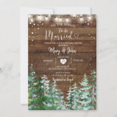 松素朴の木に結婚したなる季節 招待状 (正面)