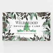 松素朴の球根と枝 横断幕 (横)