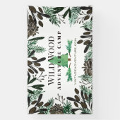 松素朴の球根と枝 横断幕 (縦)