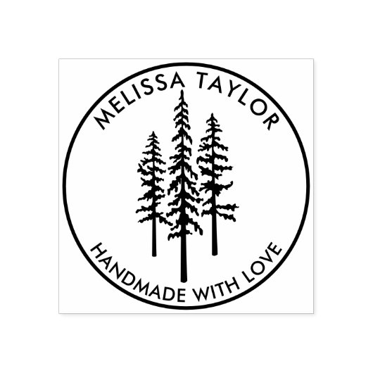 松素朴の苗字を作成する ラバースタンプ (インプリント)