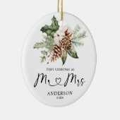 松素朴初めてのクリスマスミセス・ギフト・セラミック セラミックオーナメント (右)