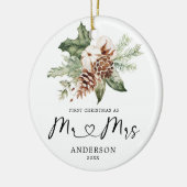 松素朴初めてのクリスマスミセス・ギフト・セラミック セラミックオーナメント (左)