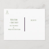 松素朴木の木造の国の日付を保存 案内ポストカード (裏面)