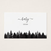 松素朴木の赤ちゃんシャワーおむつラッフルカード (裏面)