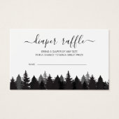 松素朴木の赤ちゃんシャワーおむつラッフルカード (正面)