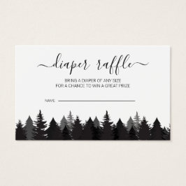 松素朴木の赤ちゃんシャワーおむつラッフルカード