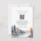 松素朴木アドベンチャーウェディングRSVP 出欠カード (正面)