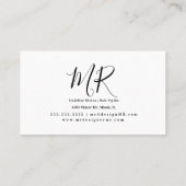 松素朴木デザイナー 名刺 (裏面)