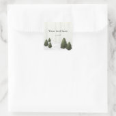 松素朴木冬の結婚式12月の好意 スクエアシール (バッグ)