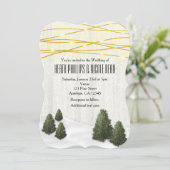 松素朴木冬の結婚式12月の雪 招待状 (スタンド正面)