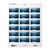 松素朴木山林の流れ ラベル (フルシート)