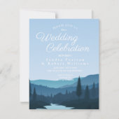 松素朴木山林の流れ 招待状 (正面)