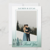 松素朴林ありがとうご結婚ざう サンキューカード (正面)