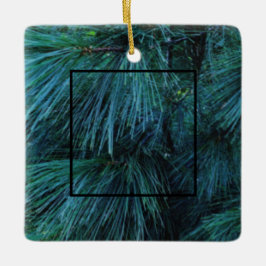 松素朴林の緑常緑樹 セラミックオーナメント