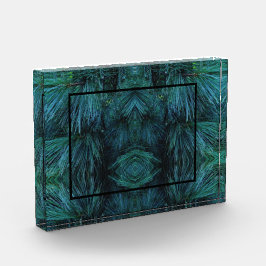 松素朴林の緑常緑樹 フォトブロック