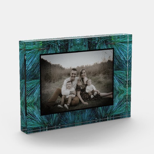 松素朴林の緑常緑樹 フォトブロック (左)