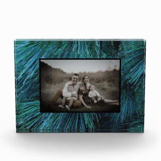 松素朴林の緑常緑樹 フォトブロック (正面)