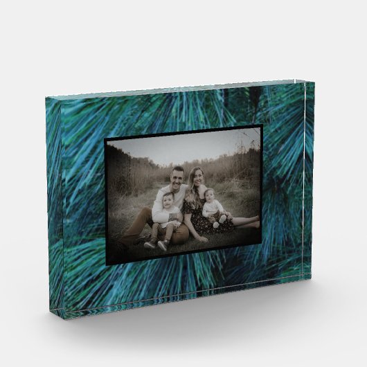 松素朴林の緑常緑樹 フォトブロック (左)