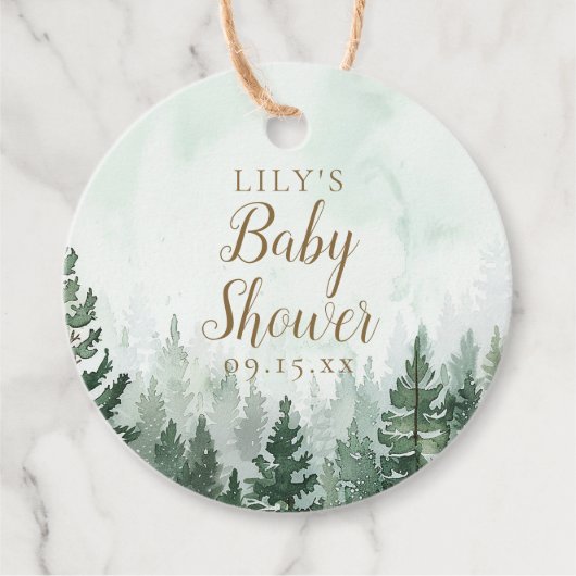 松素朴林の赤ちゃんシャワー フェイバータグ (正面)