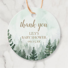 松素朴林の赤ちゃんシャワー フェイバータグ