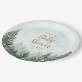 松素朴林の赤ちゃんシャワー ペーパープレート (アングル)