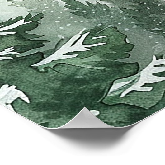 松素朴樹林赤ちゃんシャワー歓迎ポスター ポスター (角)