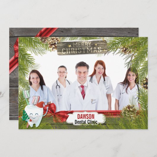 松素朴歯科フォトビジネス挨拶 シーズンカード (正面/裏面)