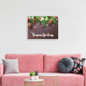 松素朴雪のクリスマステーブル キャンバスプリント (インサイチュ (リビング))