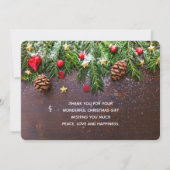 松素朴雪のクリスマステーブル サンキューカード (裏面)