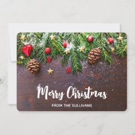 松素朴雪のクリスマステーブル シーズンカード