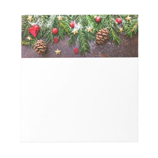 松素朴雪のクリスマステーブル ノートパッド (正面)