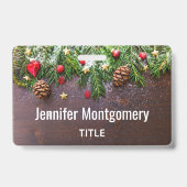 松素朴雪のクリスマステーブル バッジ (裏面)