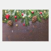 松素朴雪のクリスマステーブル ラッピングペーパーシート (正面)