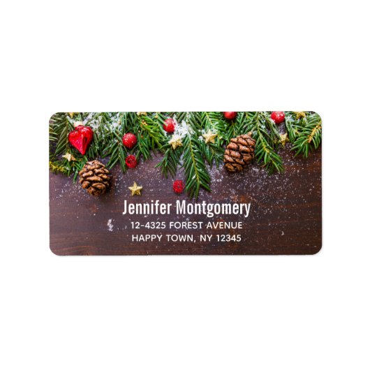 松素朴雪のクリスマステーブル ラベル (正面)